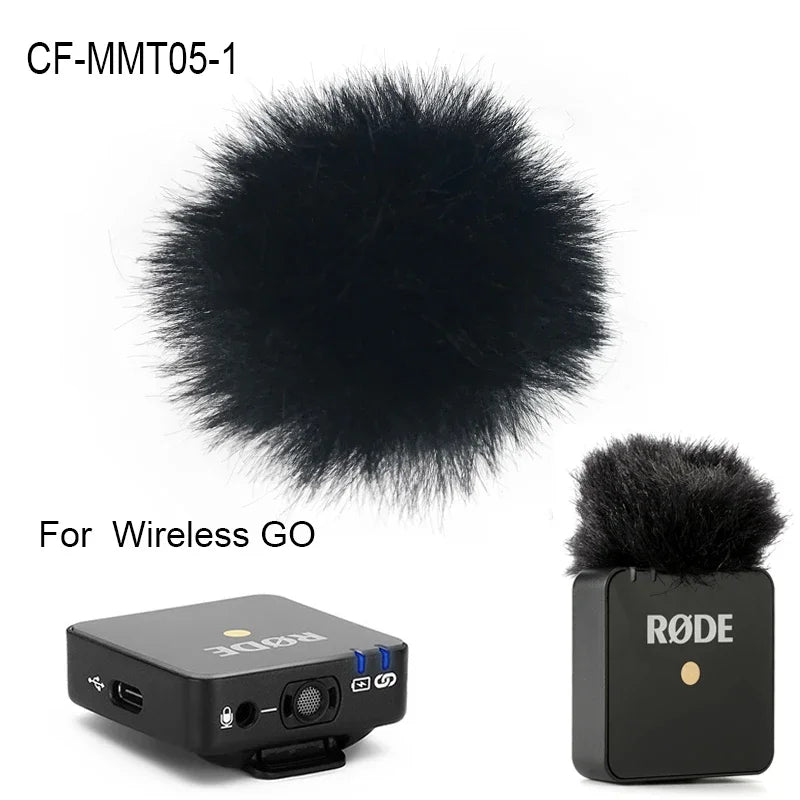 Furry Microphone Windscreen – Outdoor Windshield for Wireless Lavalier Mics