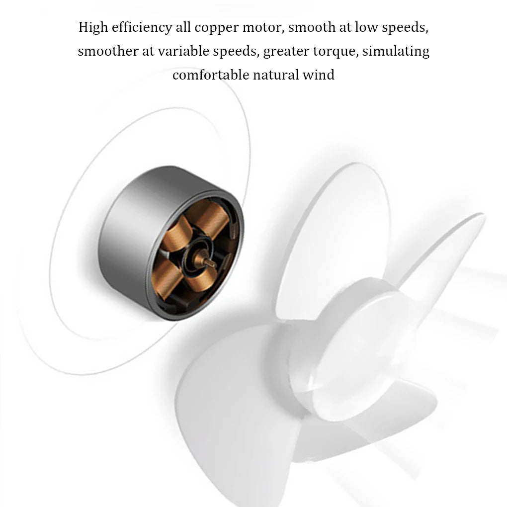 Portable USB Rechargeable Handheld Fan – Compact Desk Cooler for Travel Office