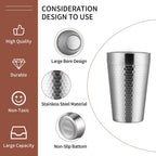 Stainless Steel Diamond Hammer Cup – Insulated Outdoor Camping Drinkware