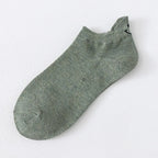 Embroidered Smiley Face Ankle Socks – Breathable Cotton for Casual Comfort