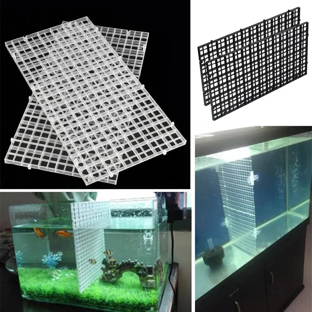 Plastic Aquarium Divider Grid – Mesh Filter Tray for Fish Tank Isolation