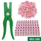 Livestock Ear Tag Applicator – Identification Kit for Sheep Goat and Pig
