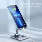 Aluminum Tablet Stand – Adjustable Folding Holder for Desktop Viewing
