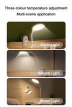 Rechargeable Clip-On LED Desk Lamp – Eye-Protection Light for Bedside Reading
