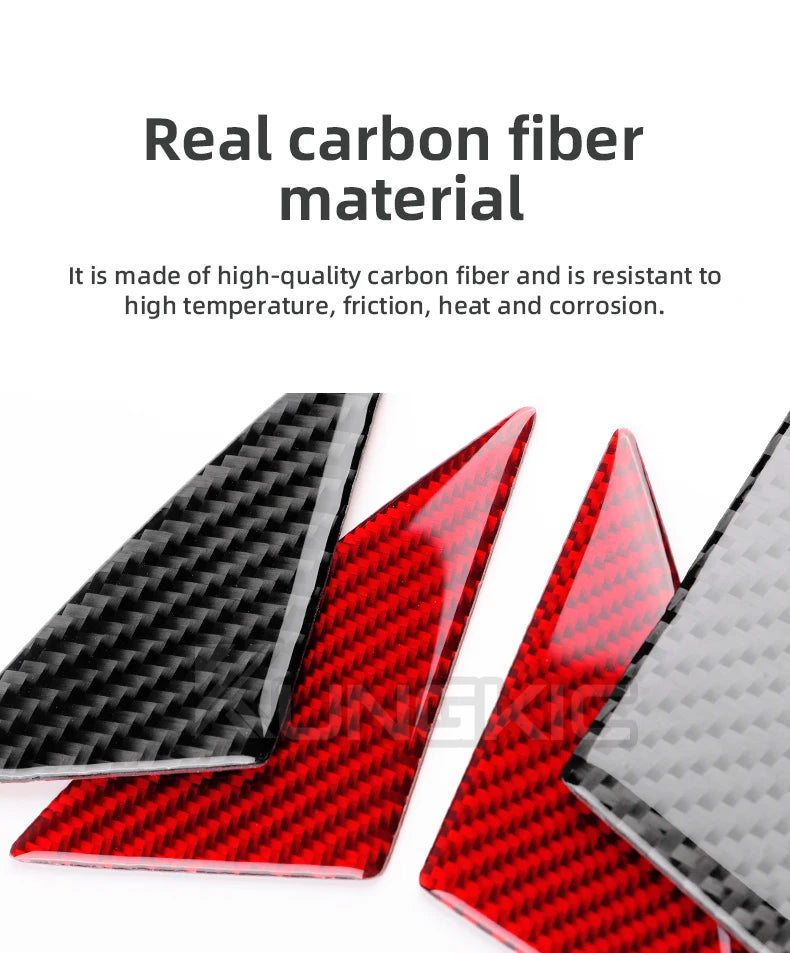 Carbon Fiber Door Triangle Trim – Interior Accessories for Kia Stinger