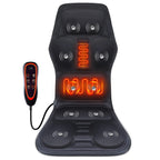 Heated Back Massage Cushion – Infrared Vibrating Mat for Home Office and Car