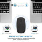 Wireless Gaming Mouse – Dual Mode Ergonomic Rechargeable for PC Laptop Mac