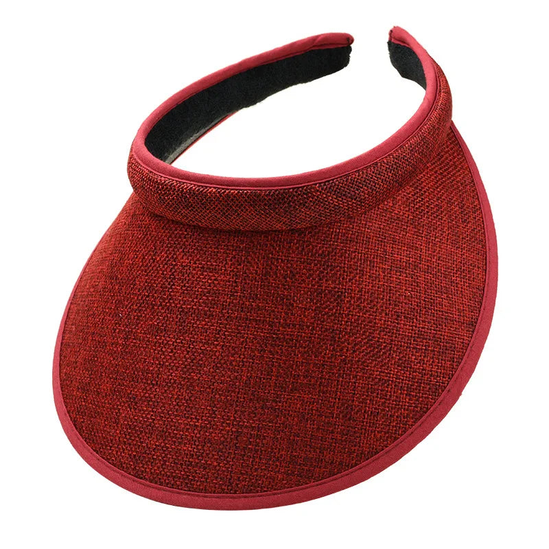 Wide Brim Sun Visor Hat – UV Protection for Outdoor Sports and Beach