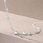 925 Sterling Silver Star Bracelet – Adjustable Double Layer for Party Jewelry