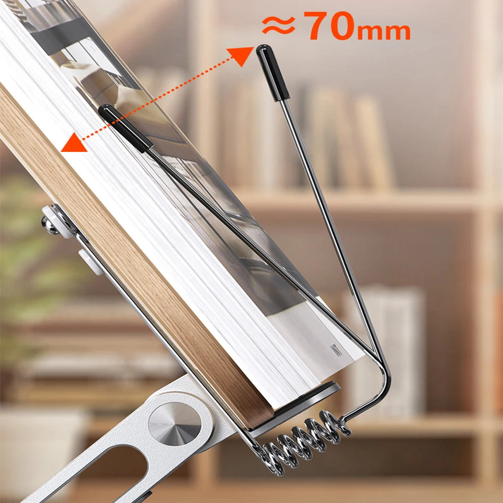 Aluminum Foldable Reading Stand – Adjustable Holder for Laptops and Books