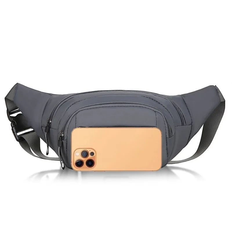 Ultra Thin Canvas Waistpack – Lightweight Men's Belt Bag for Travel Outdoor