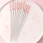 Sakura Japanese Chopsticks – Pink Cherry Blossom Reusable Tableware for Sushi
