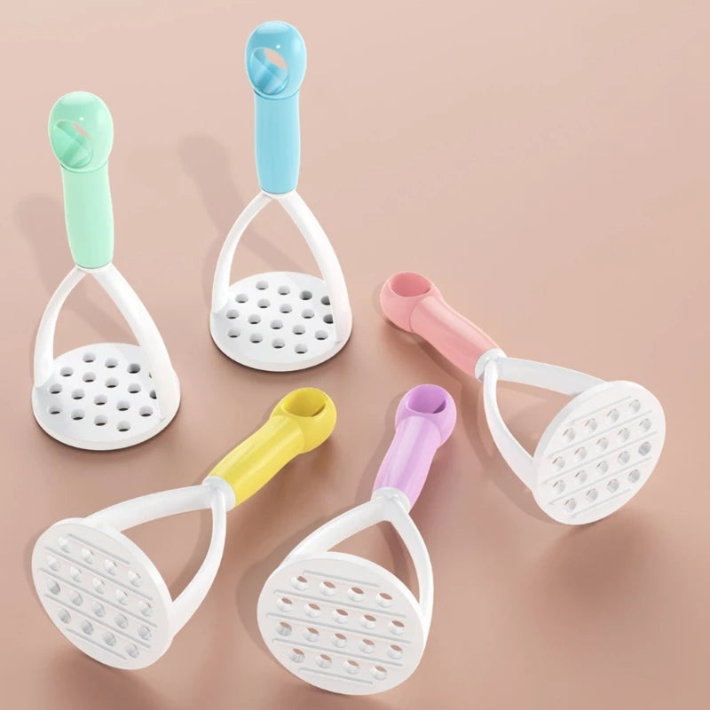 Potato Masher and Peeler Tool – Plastic Kitchen Crusher for Fruit Vegetables