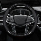 Carbon Fiber Steering Wheel Cover – Anti Slip Leather for Vehicle Interior