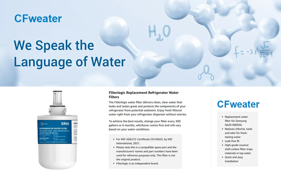 Refrigerator Water Filter – Aqua-Pure Plus Replacement for Samsung
