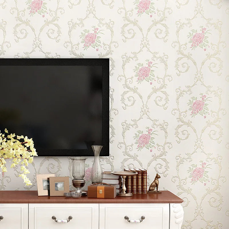 Self-Adhesive 3D Floral Wallpaper – Thickened Wall Decor for Bedroom Living Room