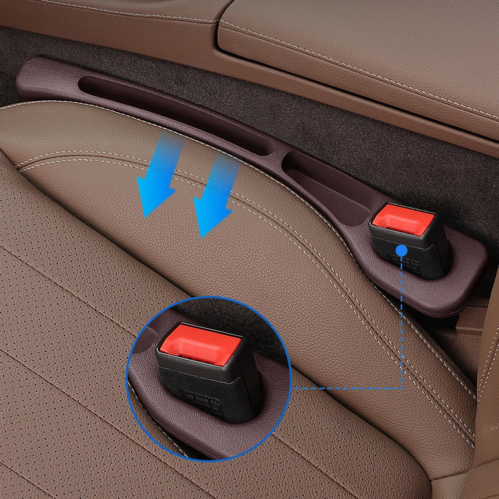 Car Seat Gap Filler Organizer – Leather Storage Pocket for Mercedes Benz Interior