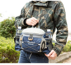 Multi-Pocket Fanny Pack – Water Bottle Holder for Outdoor Hiking and Cycling