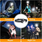 USB Rechargeable LED Headlamp – Motion Sensor Flashlight for Outdoor Camping