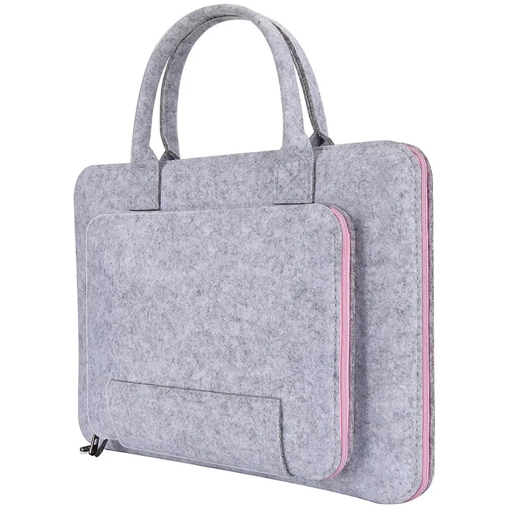 Felt Laptop Sleeve Case – Protective Carrying Bag for 11 to 17 Inch Laptops