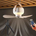 Portable Ceiling Fan – Adjustable LED Night Light for Dormitory Mosquito Nets