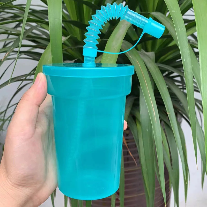 Neon Sipper Cups – Reusable Spill-Proof Drinking Mugs for Party and Travel