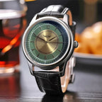 Luxury Leather Quartz Wristwatch – Waterproof Business Watch for Men