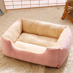Plush Pet Bed – Soft Cushion Basket for Cats and Small Dogs