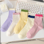 Lace Ruffled Mid-Tube Socks – Soft Harajuku Lolita Style for Winter Fashion