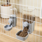 Automatic Cage Pet Feeder – Hanging Food and Water Dispenser for Cats and Dogs