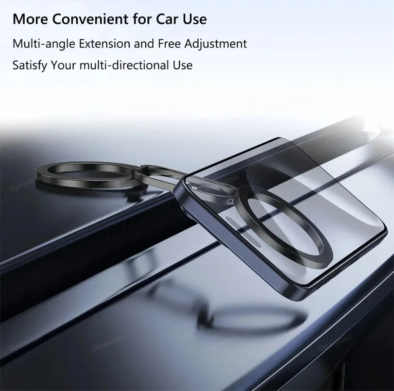 Magnetic Phone Ring Holder – Double-Sided Kickstand for MagSafe iPhone