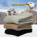 Merino Wool Blend Socks – Thermal Harajuku Style for Winter Cold