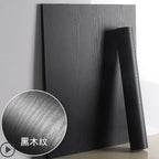 Black Wood Grain PVC Wallpaper – Self-Adhesive Film for Kitchen Cabinets