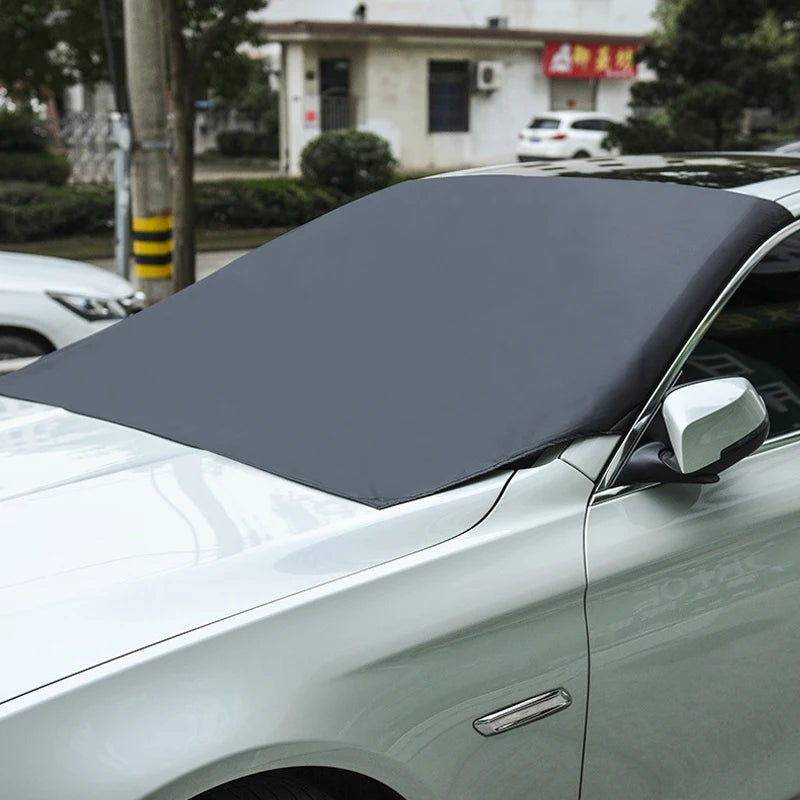 Magnetic Windshield Snow Cover – 210x120cm Waterproof Shade for Winter Car Care