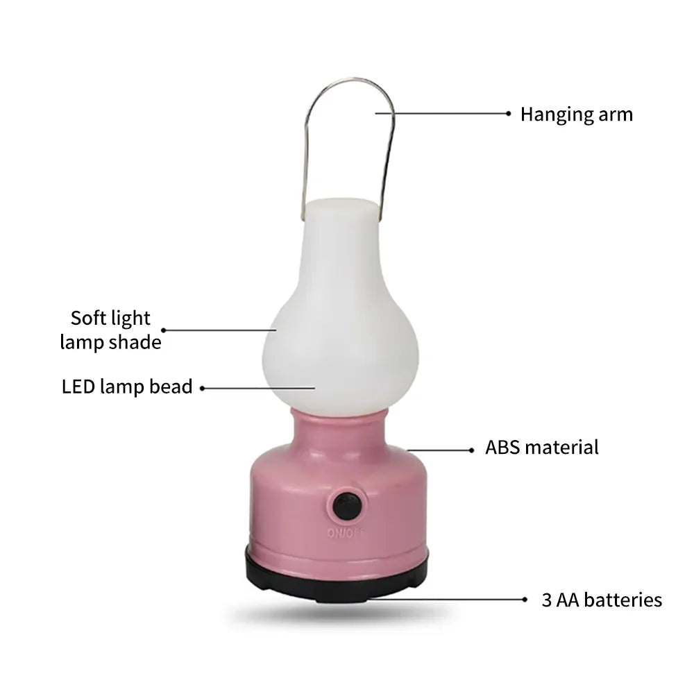 Portable LED Camping Lamp – Waterproof Dual-Mode Light for Outdoor Hiking