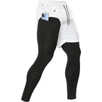 2-in-1 Men's Athletic Pants – Training Trousers for Gym Fitness Running