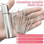 Stainless Steel Toothpick Set – Portable Oral Care Tools for Dental Hygiene