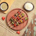 Natural Bamboo Skewers – Disposable Sticks for Grilling and BBQ Appetizers