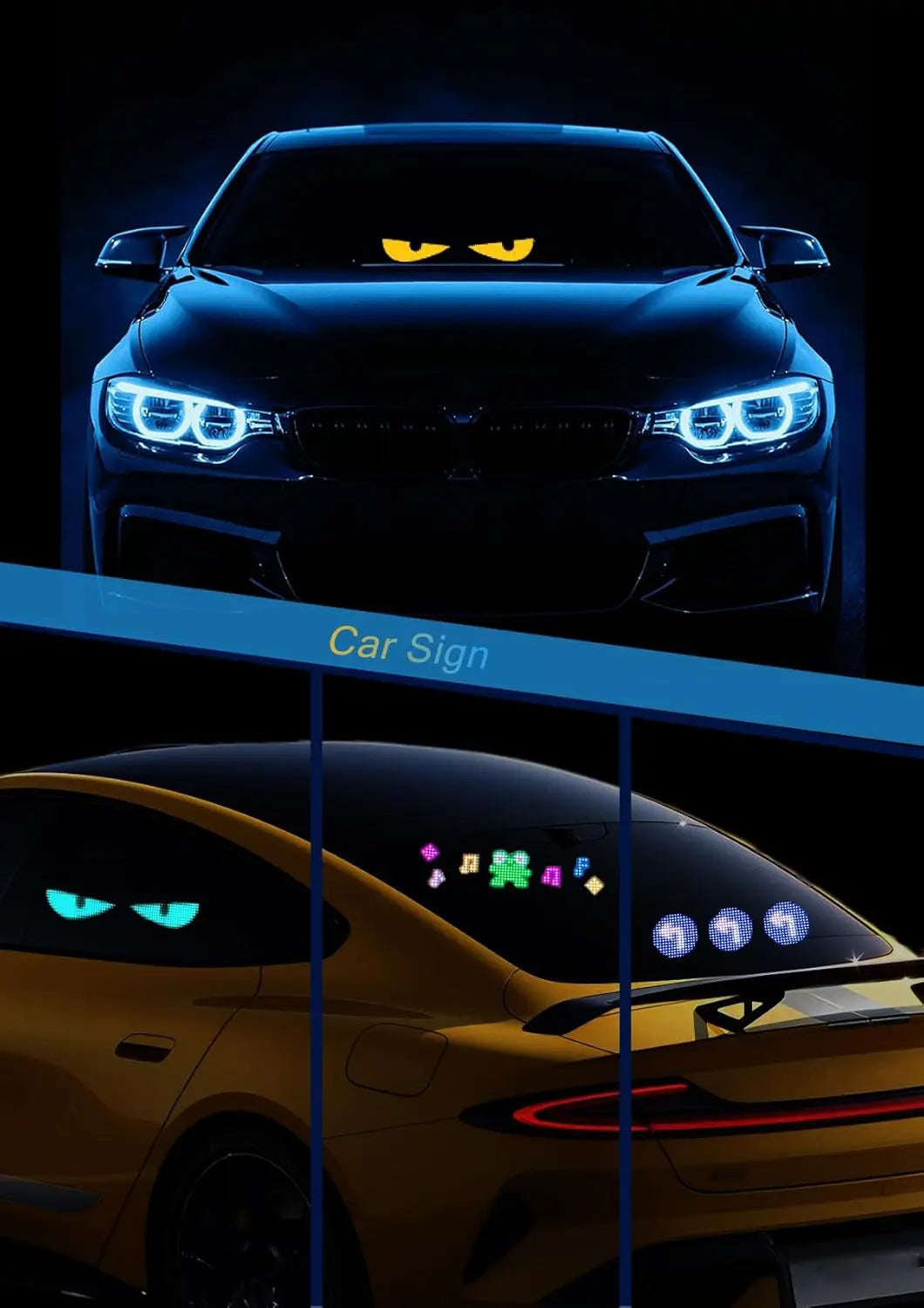 Flexible LED Matrix Panel – RGB Bluetooth App Control for Shop Signage