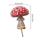 Glow In The Dark Mushroom Figurines – Resin Miniatures for Fairy Gardens