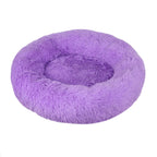 Round Plush Pet Bed – Soft Warm Dog House for Large and Medium Pets