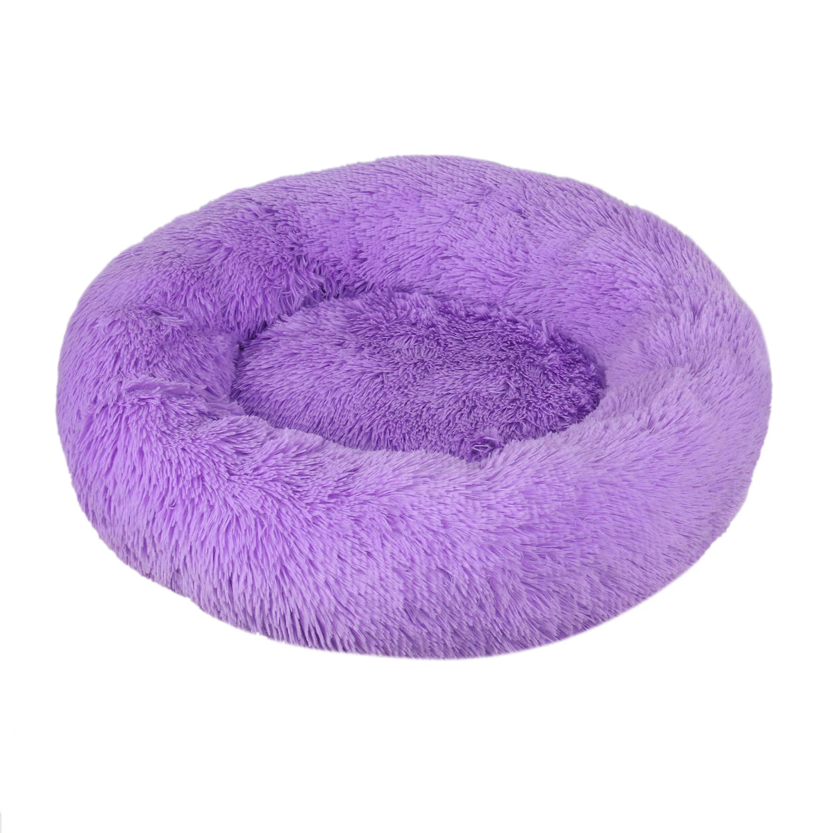 Round Plush Pet Bed – Soft Warm Dog House for Large and Medium Pets