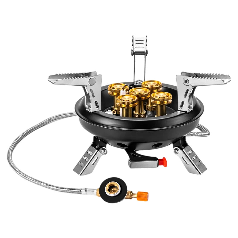Portable High-Power Camping Gas Stove – Windproof Burner for Outdoor Cooking
