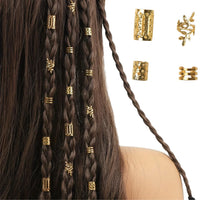 Hollow Out Hair Rings – Metal Jewelry Charms for Braids and Locs