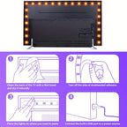 Bluetooth LED Strip Lights – RGB Color Changing Tape for TV Bedroom Lighting