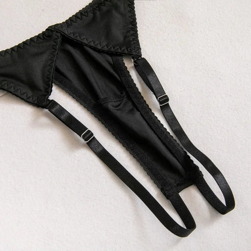 Tassel Lingerie Set – Cut Out Two Piece Set for Sexy Women's Underwear