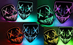 LED Light Up Halloween Mask – Scary Glowing Costume for Cosplay Parties