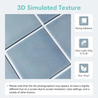 3D Self-Adhesive Tile Stickers – Waterproof Wall Decor for Kitchen Bathroom