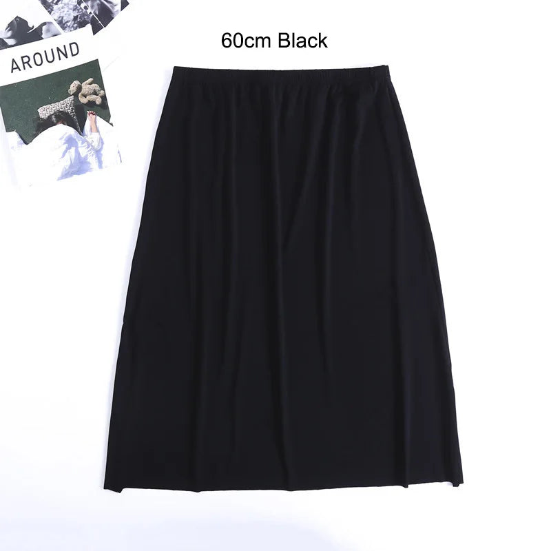 Ice Silk Half Slip – Plus Size Anti-Chafing Underskirt for Summer Dresses