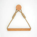Adhesive Hemp Paper Towel Holder – Wall Mounted Rack for Bathroom Storage